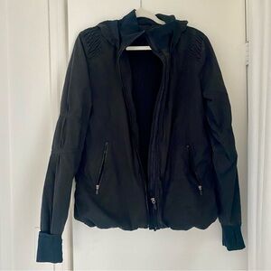 Lululemon Black Pleated Running Jacket